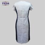 Elegant round neck embroidery summer one piece party swing dress dinner dresses