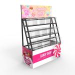 Buy cheap Supermarket Point Of Sales Displays Candy Display Shelving Metal Custom Logo from wholesalers
