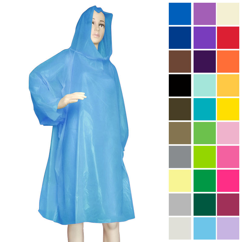 Breathable Rain Coat Hi Vis Heavy Duty PVC Rain Suit Reflective Blue