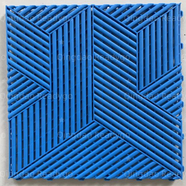 Buy cheap Manufacture auto detailing shop car workshop interlocking plastic garage floor tiles from wholesalers