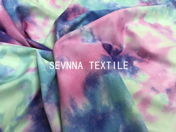 Buy cheap Tie Dyed Free Cuttable Stretchy 230GSM Yoga Wear Fabric from wholesalers