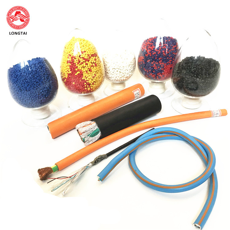 Cable Insulated PVC Compounds Shock Proof 90 Shore , PVC Granules 1.32-1.55g/Cm3