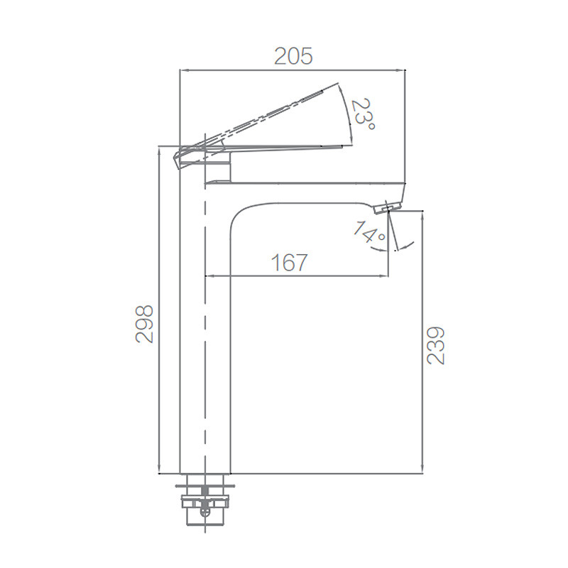 N11M688BKJ Basin Mixer Faucet Single Handle Matte Black Color