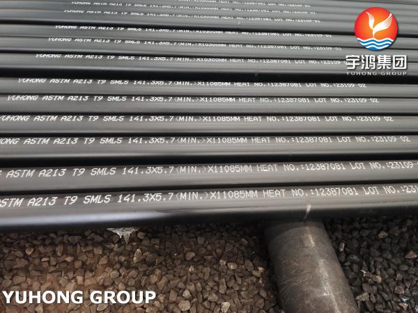 Buy cheap ASTM A213 / ASME SA213 T9 Boiler Tube Alloy Steel Seamless Tube Black Painting from wholesalers