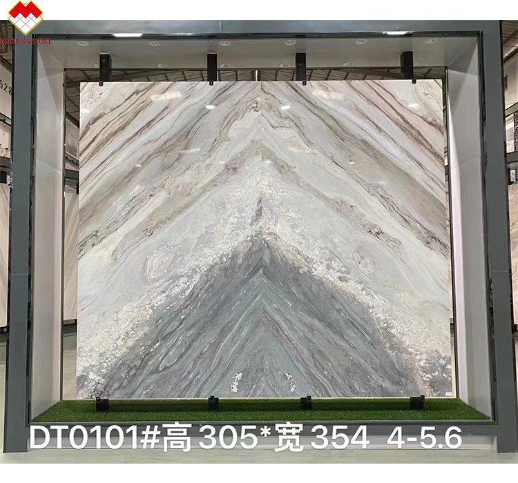 Palissandro Blue Marble Table Top Modern Dining Table with Draw and 180*90cm Size