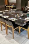 7 Seats Induction Heating Electric Teppanyaki Table Grill Stainless Steel and