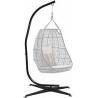 Buy cheap Y Mail Packing Outdoor Porch Rope Swing Hanging Cotton Canvas Hammock Chair Beige With Kd Style Metal Stand from wholesalers