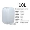 Buy cheap SIDUN 10l Plastic Chemical Containers With Lid 560g from wholesalers