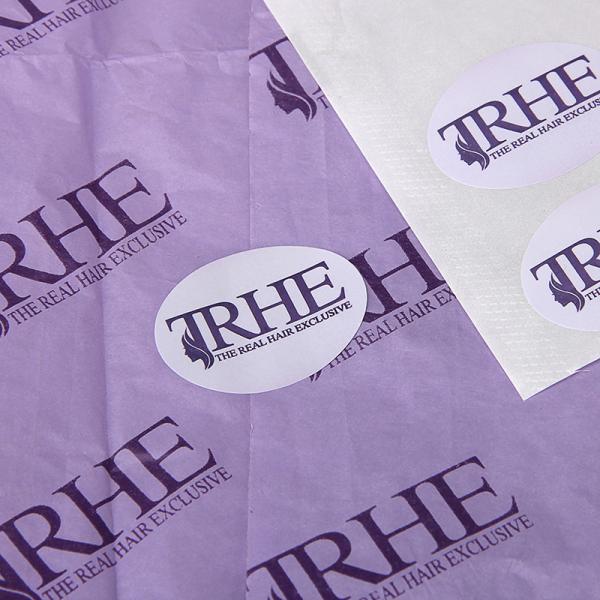 Buy cheap Customized Label Stickers Oval Paper Sticker Labels For Hair Extension from wholesalers
