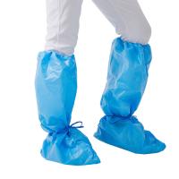 Buy cheap 80gsm Disposable Boot Cover , Blue Booties Shoe Covers 45x36cm product