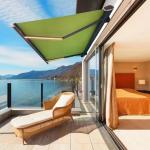 Retractable Waterproof Outdoor Patio Shades Custom Full Cassette Motorized