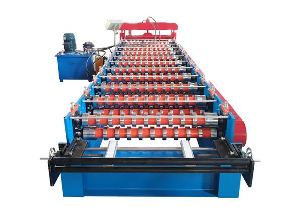 300H Steel Frame 5.5KW Motor Corrugated Sheet Roll Forming Machine with PLC