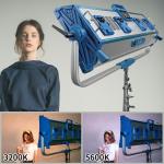 High Power DMX Bi Color LED Video Studio Lights 500 Watt 3200 5600K Dimmable