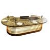Buy cheap 10 Seats Hot Selling Kitchen Equipment Oval BBQ Teppanyaki Grill from wholesalers