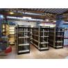 Buy cheap Supermarket Industrial Pallet Racks Metal / Wood Display Shelving Double Sided from wholesalers