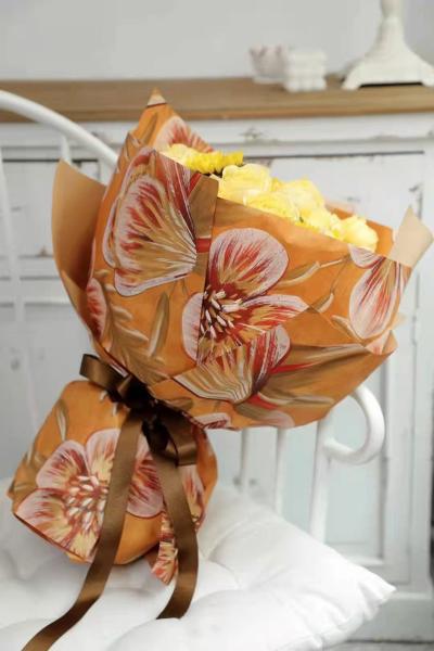 Buy cheap Printed Luxurious Style Florist Wrapping Paper 60cmX50cm Flower Wrapping from wholesalers