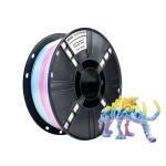 PLA +Filament 1.75mm +/- 0.02 mm, 1KG Macaron Rainbow Silk PLA+ 3D Printer