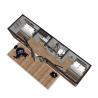 Buy cheap Vacation Style Family Prefabricated Wooden House with 2 Bedrooms 1 Bathroom 1 Kitchen Directly from wholesalers