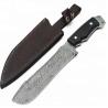 Buy cheap Damascus Micarta Custom Hunting Knife Handmade Stainless Steel Machete 14in from wholesalers