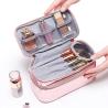 Buy cheap Multifunctional Shiny Rose Gold PU Double Layer Cosmetic Bag from wholesalers