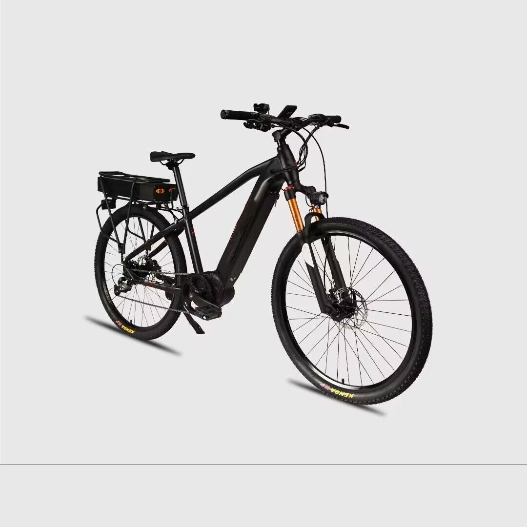 9 Speed Mid Drive Mountain E Bike 250W 27.5 Inch 48V 11AH 31AH Optional