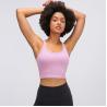 Buy cheap Low Price High Quality Custom Logo Y Back Padded Sport Tank Camisoles Workout Gym Fitness Wear from wholesalers