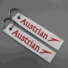 Buy cheap Symmetrical Flight Tag Keyring Double Stitch Pure White Aesthetic For Aviation Collector from wholesalers
