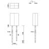 Buy cheap 257 5.2x2.75x7.6mm Plastic Sealed Infrared Receiving Tube 840nm - 1100nm IR Dip LED Diode from wholesalers