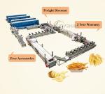 Potato Chips Thickness 1-2mm French Fries Production Line for Frozen Fries