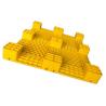 Buy cheap Recycled SGS Polyethylene Plastic Skids Pallet 1200x1000 Yellow Euro Type from wholesalers