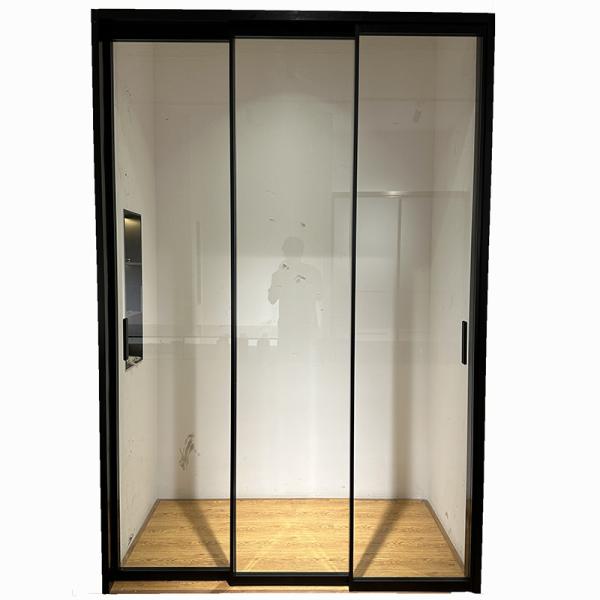 Buy cheap Sliding Tempered Glass Door with Water-Resistant Design for High-End Apartments and Upscale Hotel Suites from wholesalers