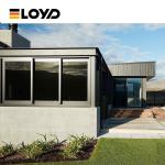 Waterproof Black Powder Coated Aluminium Windows Slimline Customized