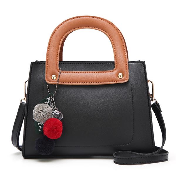 Buy cheap Black Crossbody Soft Handle Pu Shoulder Bag With Scarf Tassel from wholesalers