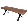Buy cheap Anli PU Upholstered Dining Bench Powder Coating In Sanding Black Skin Friendly from wholesalers