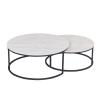 Buy cheap Round Marble 99kg SS Coffee Table Dia 95cm X Height 40cm Modern Furniture from wholesalers