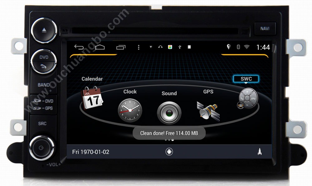 Ouchuangbo audio dvd stereo navi multimedia Ford Explorer 2006-2010 with aux BT miror link android 4.4 OS