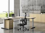 Aluminium Adjustable Office Table Electrical Motorized Computer Desk