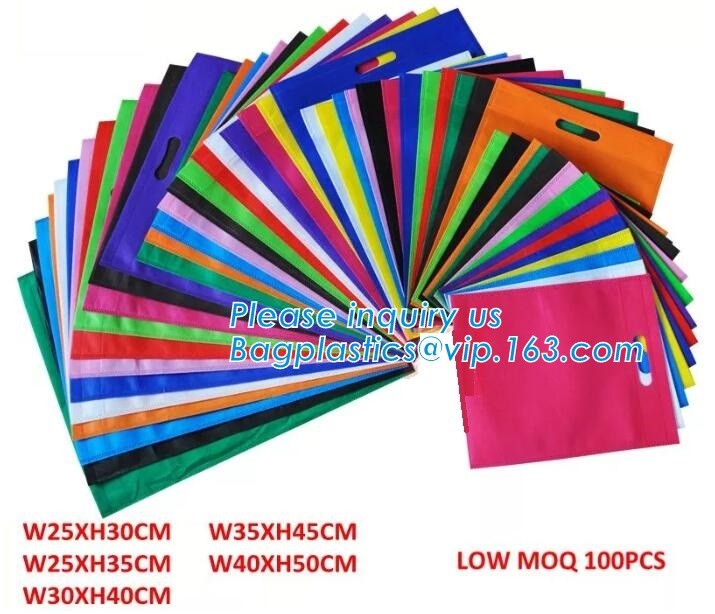 promotion gloss lamination shopping bag,non woven bag with custom logo, Promotional Custom Good Quality Colorful Nonwove