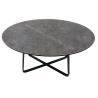 Buy cheap Living Room Oval Tempered Glass Coffee Table Grey Top Stylish Steel Legs from wholesalers