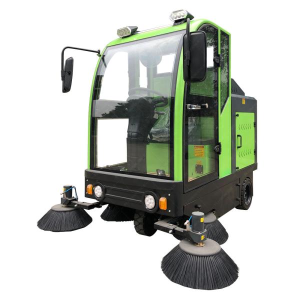 Buy cheap Manually 4 Brush Head 48V Road Cleaning Sweeper Width 2000mm Lead Acid Battery Powered from wholesalers