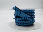 Sew On Reflective Piping With Cotton Strip Silver Black Blue Color