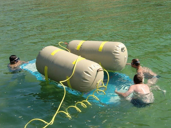 Pneumatic Totally Enclosed And Water Air Lift Bags Versatile Parachute Lift Bags
