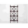 Buy cheap Walnut Soild Wooden Corner Shelf 4 Tiers , Multi Purpose Storage Rack Living Room from wholesalers