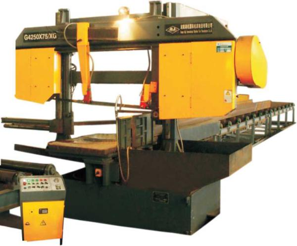 Buy cheap 4.5mpa Hydraulic Bandsaw Machine , 75m/Min Steel Cutting Band Saw from wholesalers