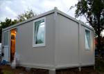 Temporary Residence Modular Container House Steel Door With Sanitary Facilities