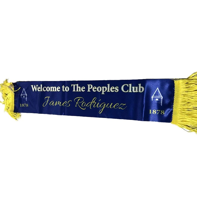 Custom Soccer Scarfs 100D Polyester Scarf With Printed Pattern