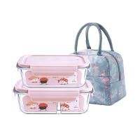 Buy cheap Stackable 1040ml 35oz Glass Food Container With Lids product