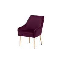 Buy cheap Velvet Seat 68cm Modern Accent Chair With Chrome Mtal Leg product
