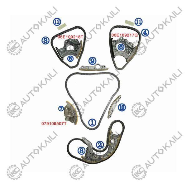Buy cheap Timing Chain Kit For AUDI A8L CEUA/CEUE 4.0TFSI 10-13 from wholesalers