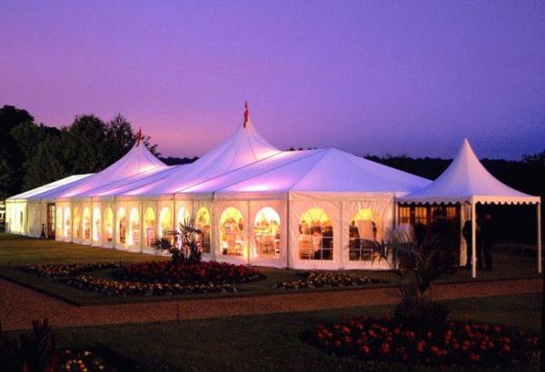 Buy cheap Romantic Big Aluminium Event Tent 850 G / Sqm Pvc Roof Cover For Banquet from wholesalers